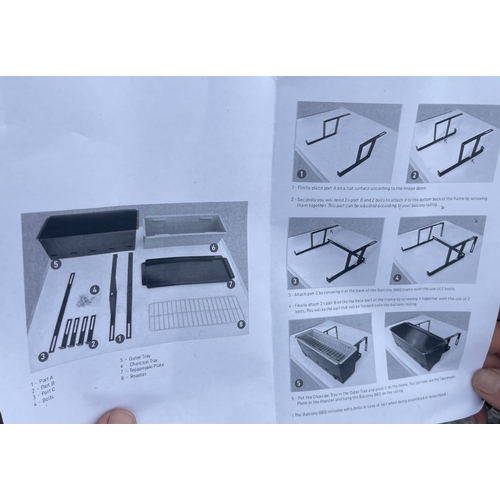 133 - 2 Brand new in the box Balcony BBQs, with instructions