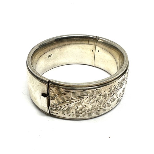 437 - .925 Vintage Etched Bangle (51g)