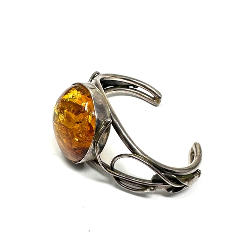 379 - .925 Statement Amber Bangle (67g)