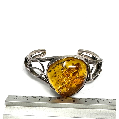 379 - .925 Statement Amber Bangle (67g)