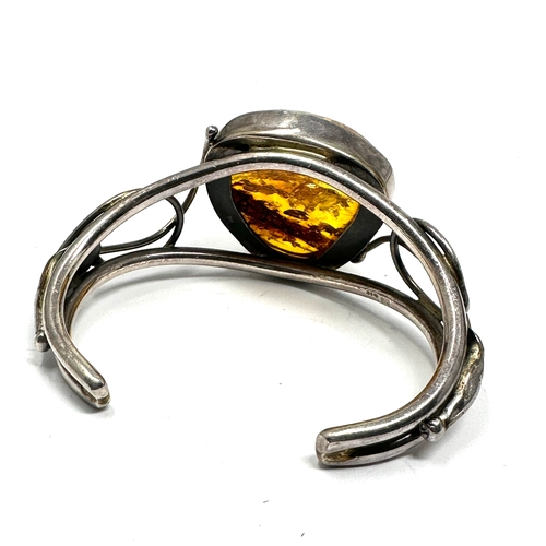 379 - .925 Statement Amber Bangle (67g)