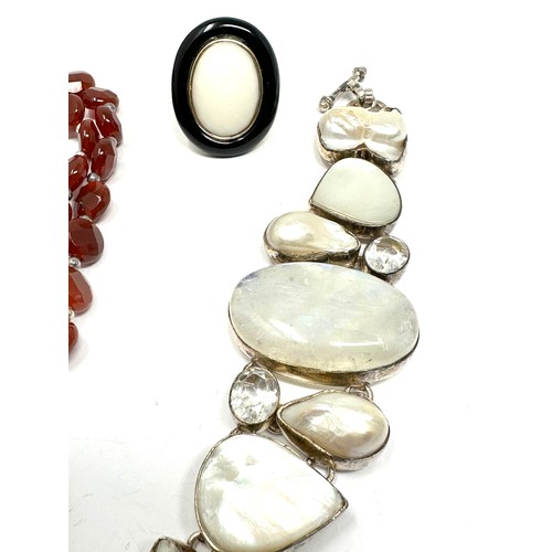 441 - 3 X .925 Gemstone Set Jewellery (114g)