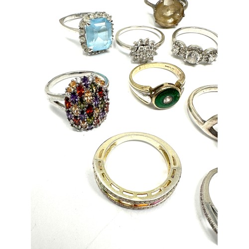 393 - 12 X .925 Dress Rings (49g)