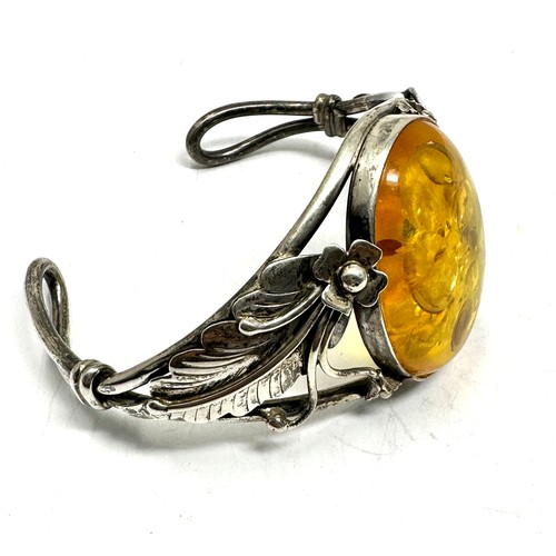 401 - .925 Statement Amber Bangle (45g)