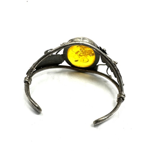 401 - .925 Statement Amber Bangle (45g)