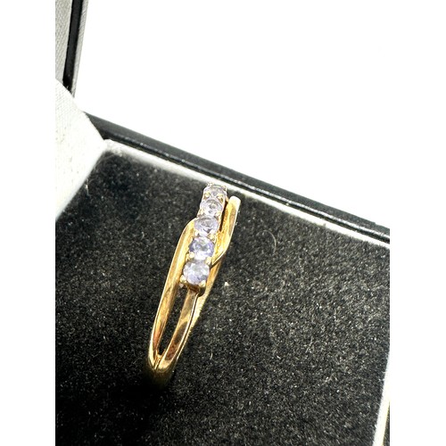 277 - 9ct gold tanzanite ring (1.6g)