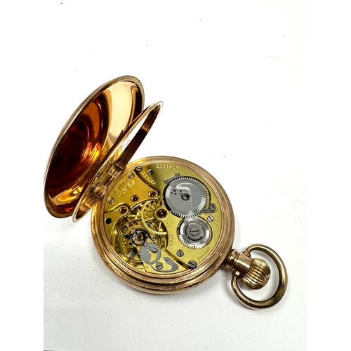 456 - Gold plated Zenith open face pocket watch the watch is ticking