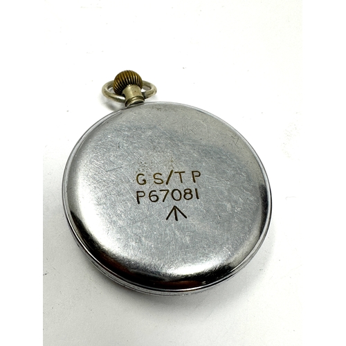 454 - Military Helvetia ww2 pocket watch the watch is ticking