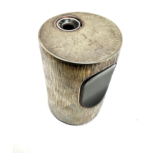 469 - Silver hallmarked presentation Braun  table lighter