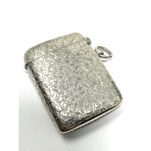 119 - Antique silver vesta case