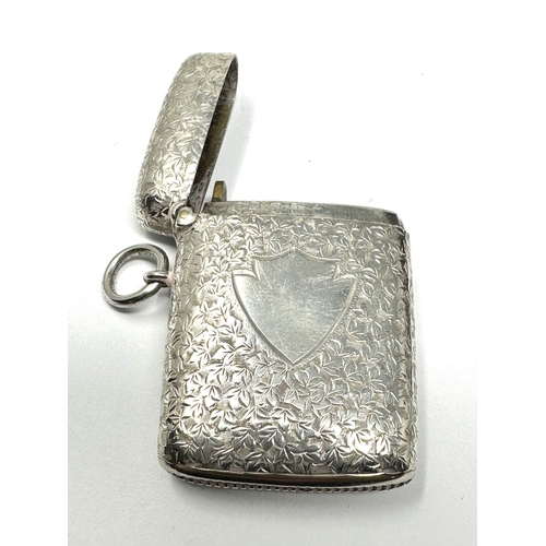 119 - Antique silver vesta case