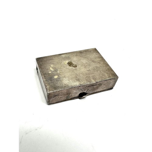 130 - white metal & enamel pill box