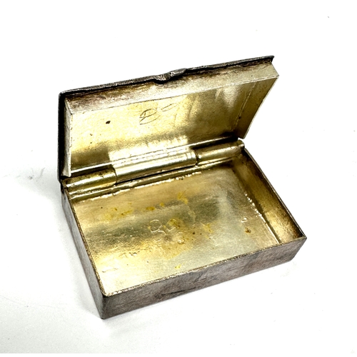 130 - white metal & enamel pill box