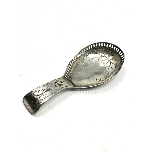 141 - Antique Georgian silver tea caddy spoon