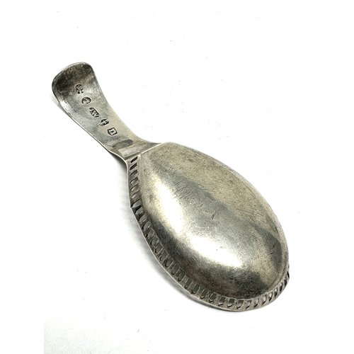 141 - Antique Georgian silver tea caddy spoon