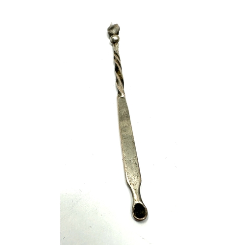 134 - Antique silver pointed finger opium spoon