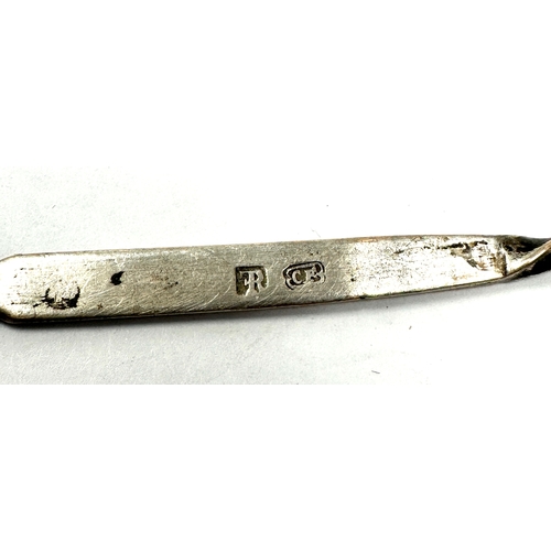 134 - Antique silver pointed finger opium spoon