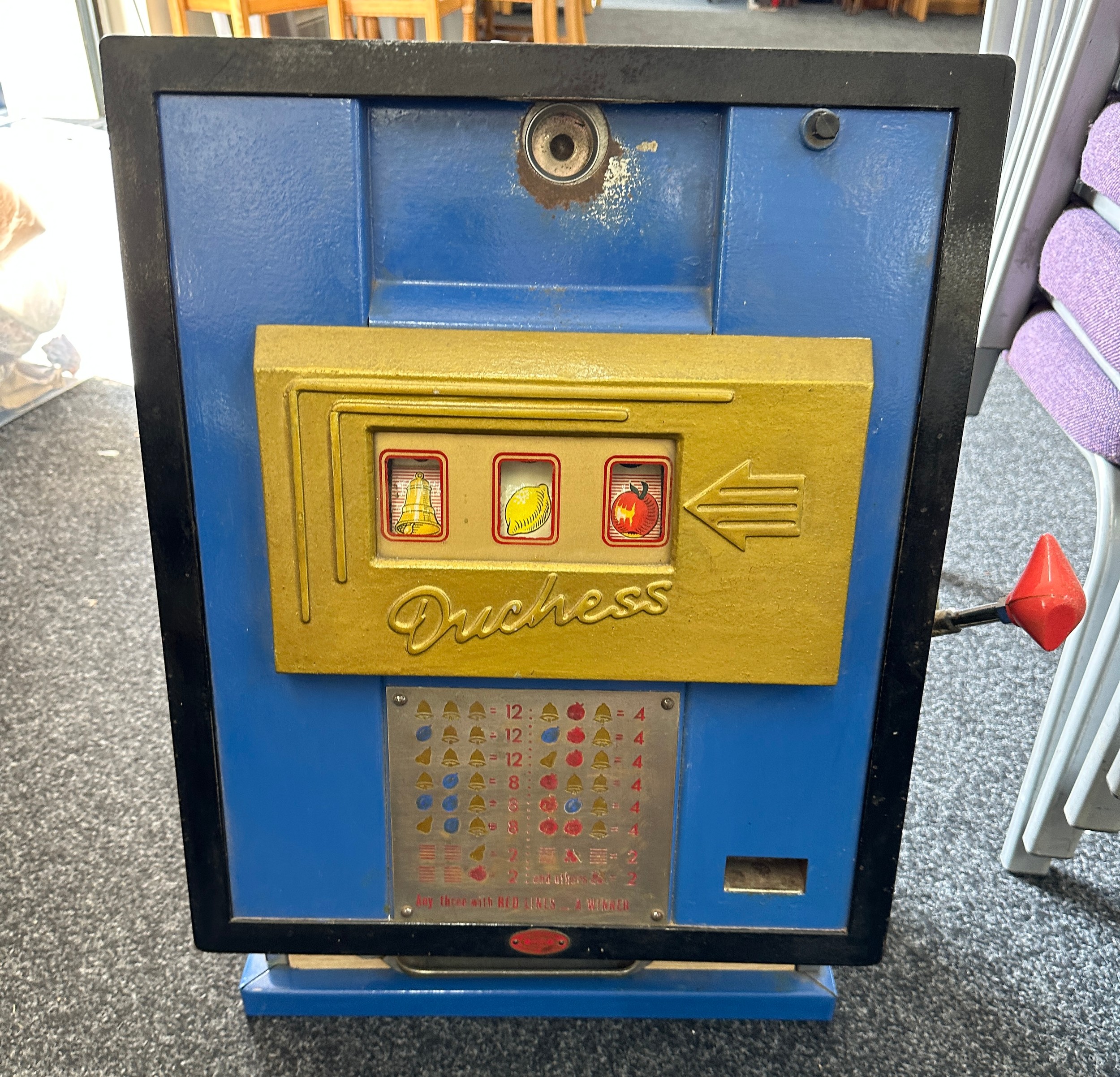 Vintage duchess one arm bandit, working order