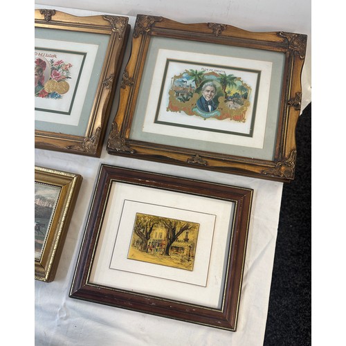 72 - Four framed prints to include Zomilla and Flor de Carleta, a hunting scene and one other