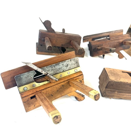 100 - Selection of vintage wood tools includes planes etc