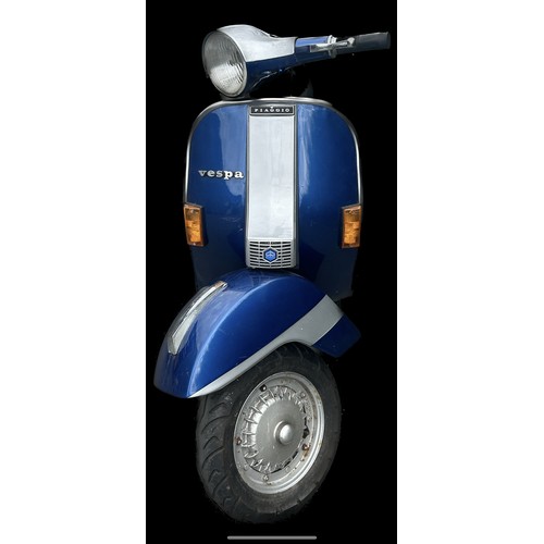 99A - 1983 petrol blue Vespa Douglas 125 scooter, in need of attention