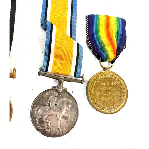 78A - Selection of WW1 medals named 195327 pte.A.V Baker A.S.C, j 89907 A.T Gidley boy2 R.N