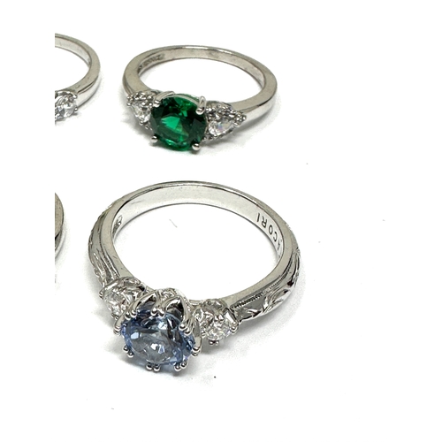 444 - 4 X .925 Dress Rings Including Opal (18g)