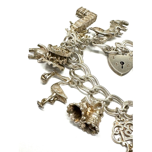 454 - .925 Vintage Charm Braceley With Assorted Novelty Charms (69g)