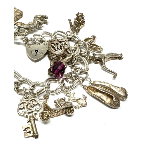 454 - .925 Vintage Charm Braceley With Assorted Novelty Charms (69g)