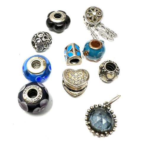 448 - 10 X .925 Charms By Pandora (31g)