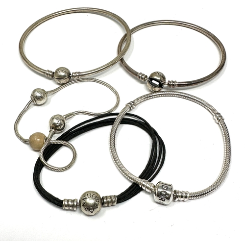 453 - 5 X .925 Bracelets By Pandora (49g)