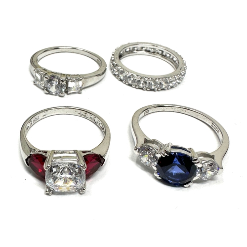 409 - 4 X .925 Dress Rings (19g)