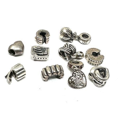 456 - 10 X .925 Charms By Pandora (34g)