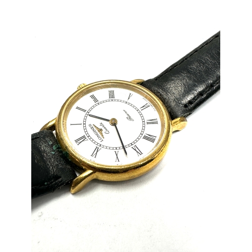 472 - Vintage Ladies Longines presence quartz wrist watch  the watch is ticking