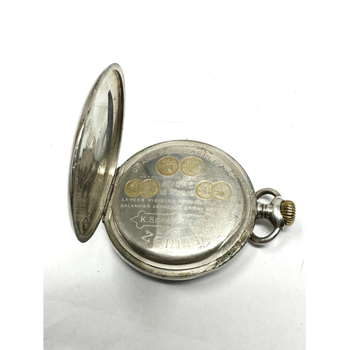 490 - Antique Zenith open face pocket watch the watch is ticking