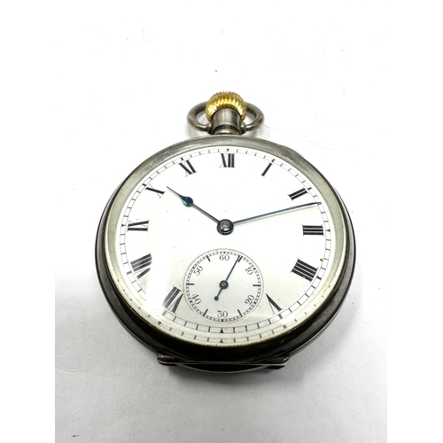 495 - Antique waltham open face pocket watch the watch is ticking