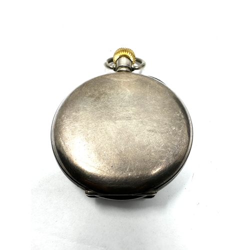 495 - Antique waltham open face pocket watch the watch is ticking