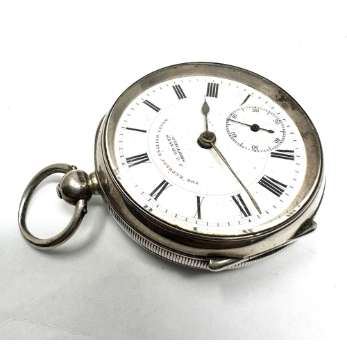 486 - Antique J.G.Graves Sheffield  open face pocket watch the watch is ticking