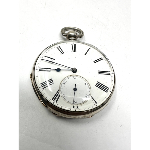 488 - Antique silver Stauffer chaux de fonds  by h & e gaydon richmond & brentford open face pocket watch ... 