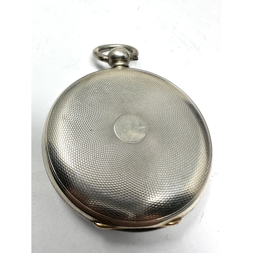 488 - Antique silver Stauffer chaux de fonds  by h & e gaydon richmond & brentford open face pocket watch ... 