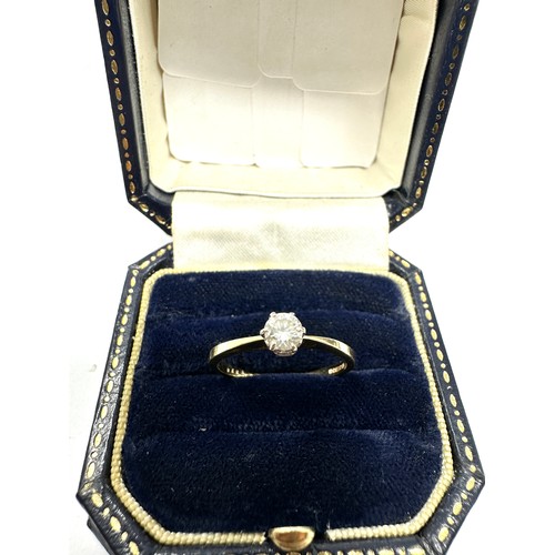 362 - 18ct Gold Diamond  Ring (2g) o.25ct diamond