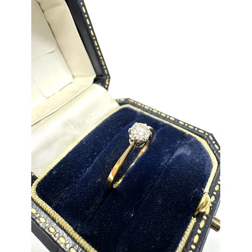 362 - 18ct Gold Diamond  Ring (2g) o.25ct diamond