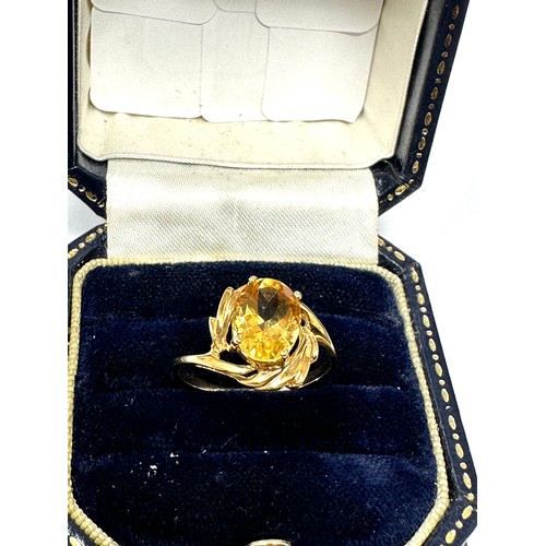 259 - 10ct Gold Citrine  Ring (1.6g)