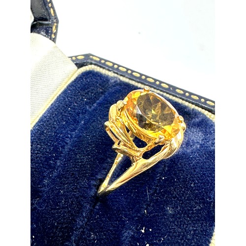 259 - 10ct Gold Citrine  Ring (1.6g)