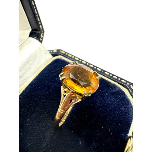 212 - 9ct Gold Citrine  Ring (2g)