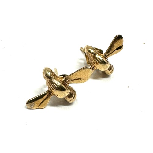 300 - 9ct Gold Bee Stud Earrings (2.2g)