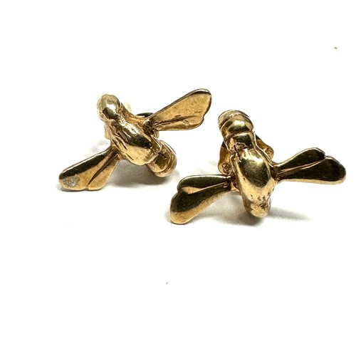 300 - 9ct Gold Bee Stud Earrings (2.2g)