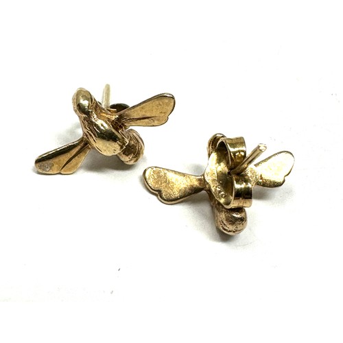 300 - 9ct Gold Bee Stud Earrings (2.2g)