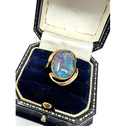 181 - 9ct Gold Opal Triplet Ring (4.4g)