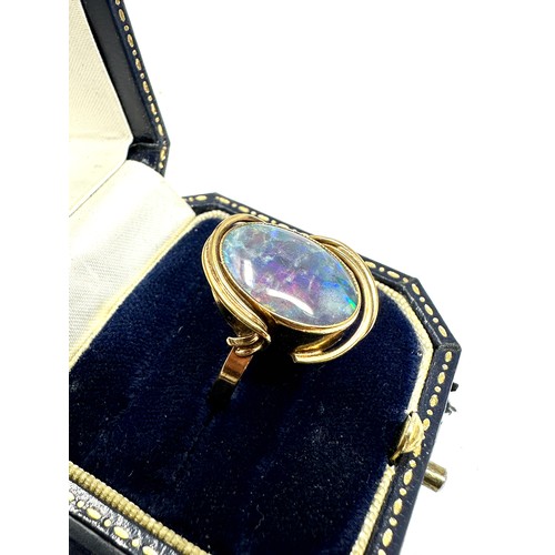 181 - 9ct Gold Opal Triplet Ring (4.4g)